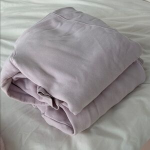 Sugar Plum Lilac Set - Boyfriend wide leg mega sweatpants M & perfect hoodie L